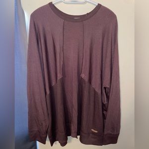 BKE Brown/Maroon Peppercorn Sweater with Lines Size XL